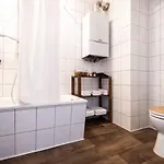 Business Design-apartment - 55qm, Kueche & Arbeitsplatz - By Lott Living Lägenhet Duisburg