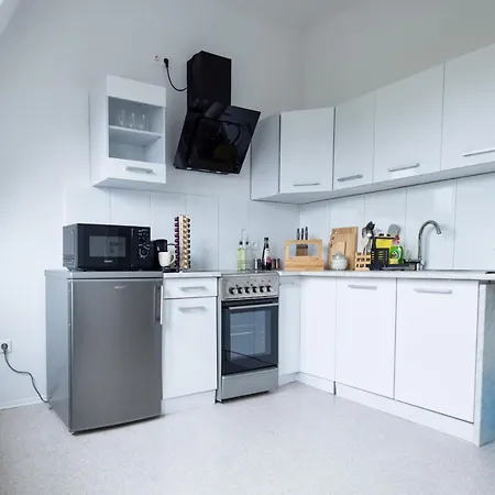 Apartment Business Design-apartment - 55qm, Kueche & Arbeitsplatz - By Lott Living Duisburg