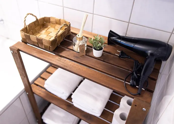 Business Design-apartment - 55qm, Kueche & Arbeitsplatz - By Lott Living アパート