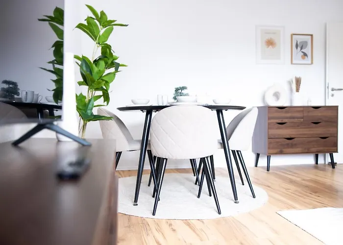 Business Design-apartment - 55qm, Kueche & Arbeitsplatz - By Lott Living 아파트 *