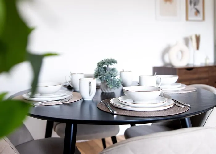 アパート Business Design-apartment - 55qm, Kueche & Arbeitsplatz - By Lott Living