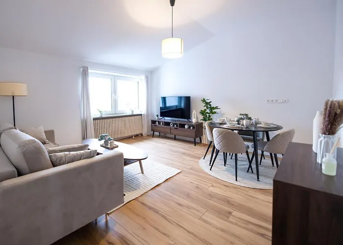 Business Design-apartment - 55qm, Kueche & Arbeitsplatz - By Lott Living 뒤스부르크